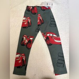 Zara Kids Leggings with Red Cars on Gray